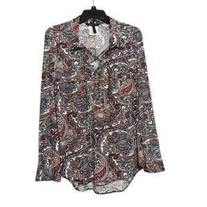 BCBGMAXAZRIA paisley print tunic size large new